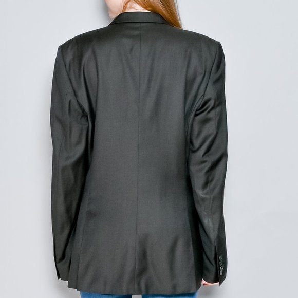 264. THE KOOPLES Dark Gray Wool Fitted Blazer 52R - Picture 5 of 7